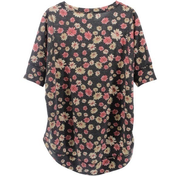 Freeloader Multicolor Floral Hi Low Boho Hippie Flower Child Blouse Top Size M - Picture 6 of 10